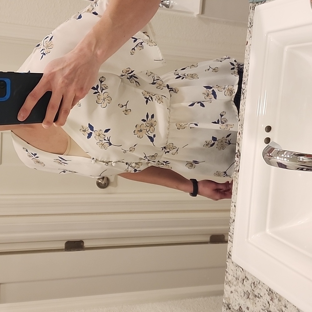 Sienna Sky Floral Blouse with Empire Waist